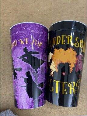 Hocus Pocus Drink Cup Plastic Bpa Free 16oz Set 2 Now We Fly ,Sanderson Sisters